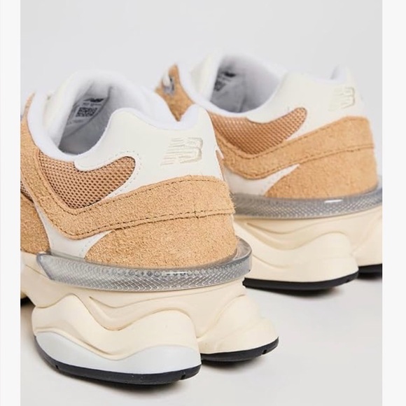 New Balance 9060 Great Plains/Calcium White - Tan and White Sneakers Trainers - Picture 3 of 4